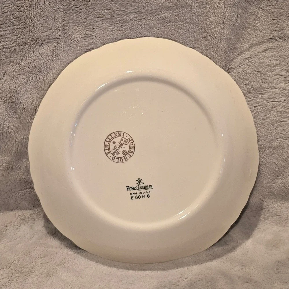 Vintage‎ Homer Laughlin Household Institutue Priscilla Pattern Scalloped Bowl 8